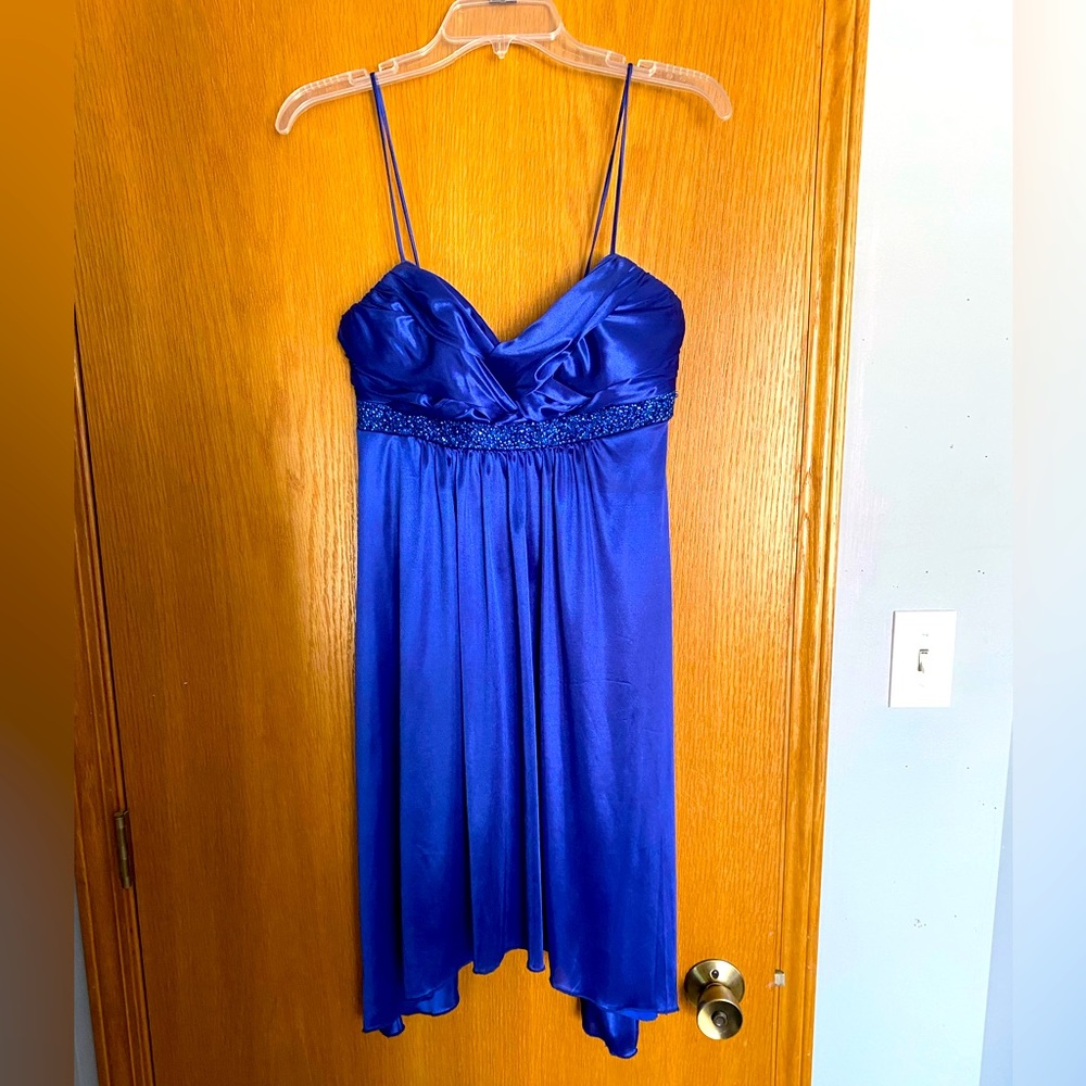Blue cocktail dress